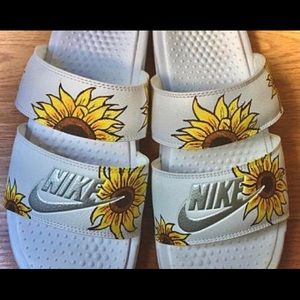 sunflower nike sandals